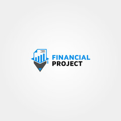 Financial project vector logo design template Idea and inspiration