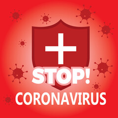 Stop coronavirus poster