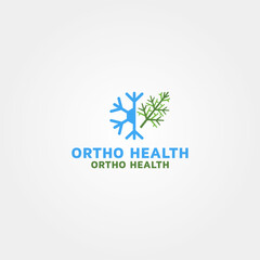 Obraz premium Ortho Health Vector logo design template