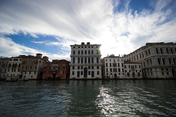Grand canal with buildings, Venice, Italy