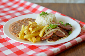 calabresa steak with french fries