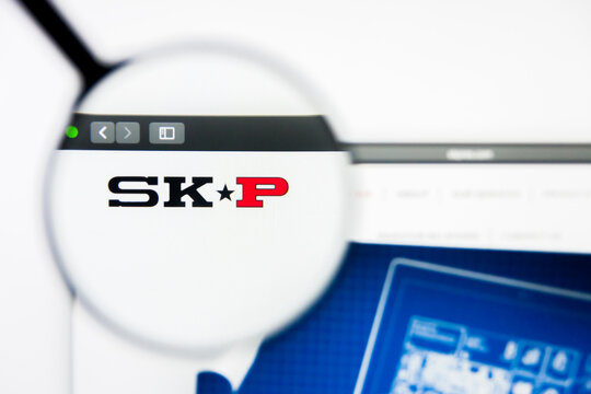 San Francisco, California, USA - 8 April 2019: Illustrative Editorial of SKP Resources website homepage. SKP Resources logo visible on display screen.