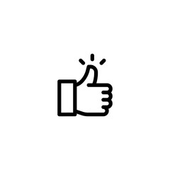  Thumb up icon symbol vector eps 10