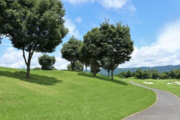 夏のゴルフ場