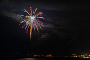 fireworks in the night