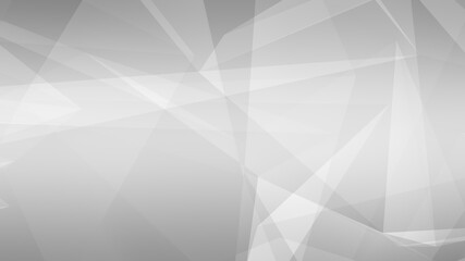 Fototapeta premium Abstract white and gray polygon triangle pattern background. 3d render illustration