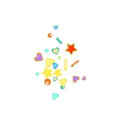 Sprinkles grainy. Cupcake donuts background.