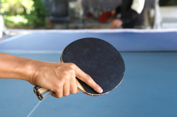 Have fun playing table tennis