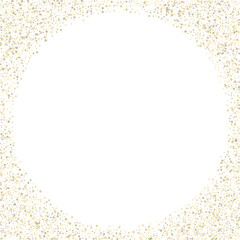 Gold Glitter Stars. Luxury Shiny Confetti.