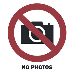 No photos sign