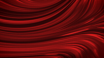 Abstract deep red background with waves luxury. 3d illustration, 3d rendering.