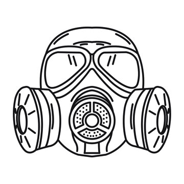 Simple vector line Safety Mask, corona mask, respiratory mask,
hospital protecting mask, air soft mask
