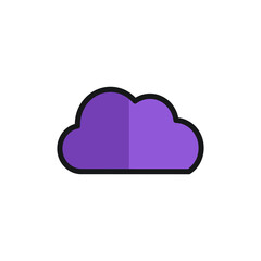 stock vector creative modern style cloud logo design template