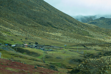 Naklejka premium beautiful Venezuelan lagoon in the mountain