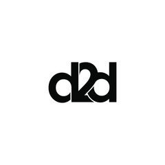 d2d letter original monogram logo design
