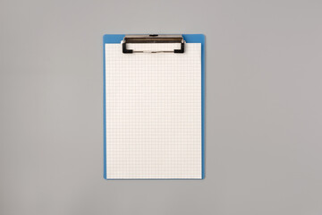 Notepad on gray background, health care concept and prevent the spread of pandemic Covid-19, coronavirus