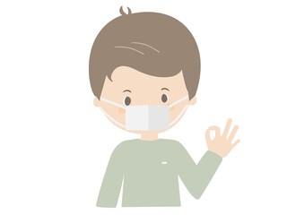 A man wearing a mask and posing OK