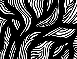 Obraz premium White and black vector. Grunge background. Abstract brush pattern.