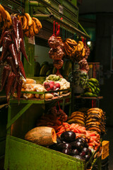 market full of grains fruits vegetables and vegetables in Venezuela 