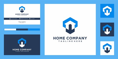 Luxurious home company design logo that inspires. Premium Vector