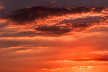 Fantastic and wonderful Caribbean sea sun set.