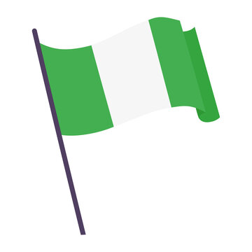 recommend clip art: Waving flag of Nigeria