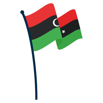 recommend clip art: Waving flag of Libya