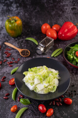 Stir Fried Chinese Cabbage with Oyster Sauce.