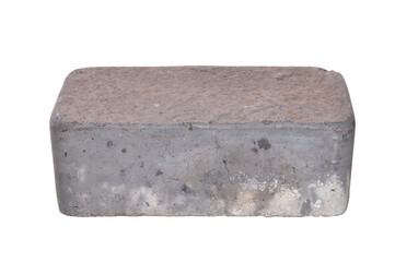 concrete brick isolated on white background
