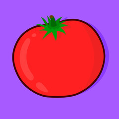 red tomato vector illustration