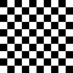 Black and white squares seamless pattern.Checkered flag. Vector illustration.