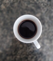 cup of coffee on the table