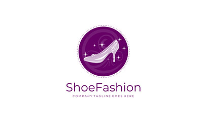 Shoe Shop Logo - Woman Shoe Fashion Vector