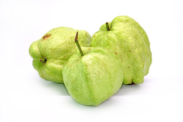 Guava fruit isolated on white background