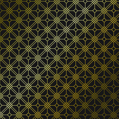 premium seamless geometric pattern  with gradient gold color.fit for background tile texture etc