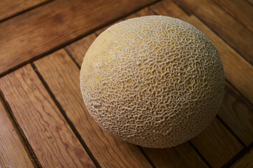 Ripe melon on a table