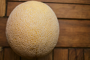 Ripe melon on a table