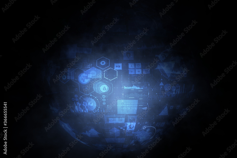 Poster innovative technologies image . mixed media