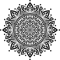 Mandala Pattern Stencil doodles sketch