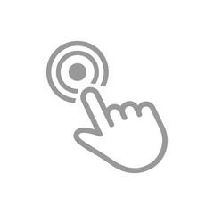 Hand click icon to be used in web applications and mobile application