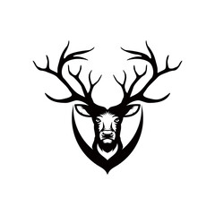 Deer Antlers Logo. Antlers Vector Template Design. 