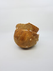 Fresh Coconut in White Photo Stock