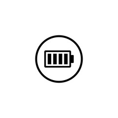 battery icon vector symbol illustration isolated white background