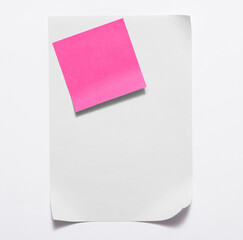 sheet of paper isolated on white
