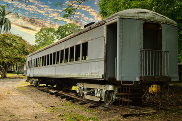 old train in the countryside