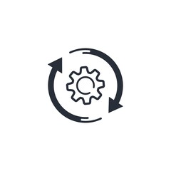 Adapt to change. Vector icon isolated on white background.