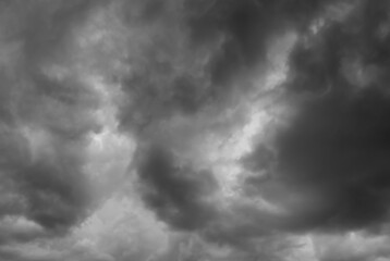 Dark cloudy sky , rainny season