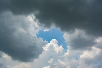 Dark storm clouds before rain