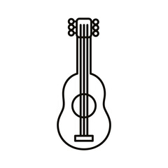 guitar instrument line style icon