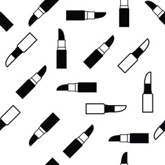 Obraz premium lipsticks seamless pattern